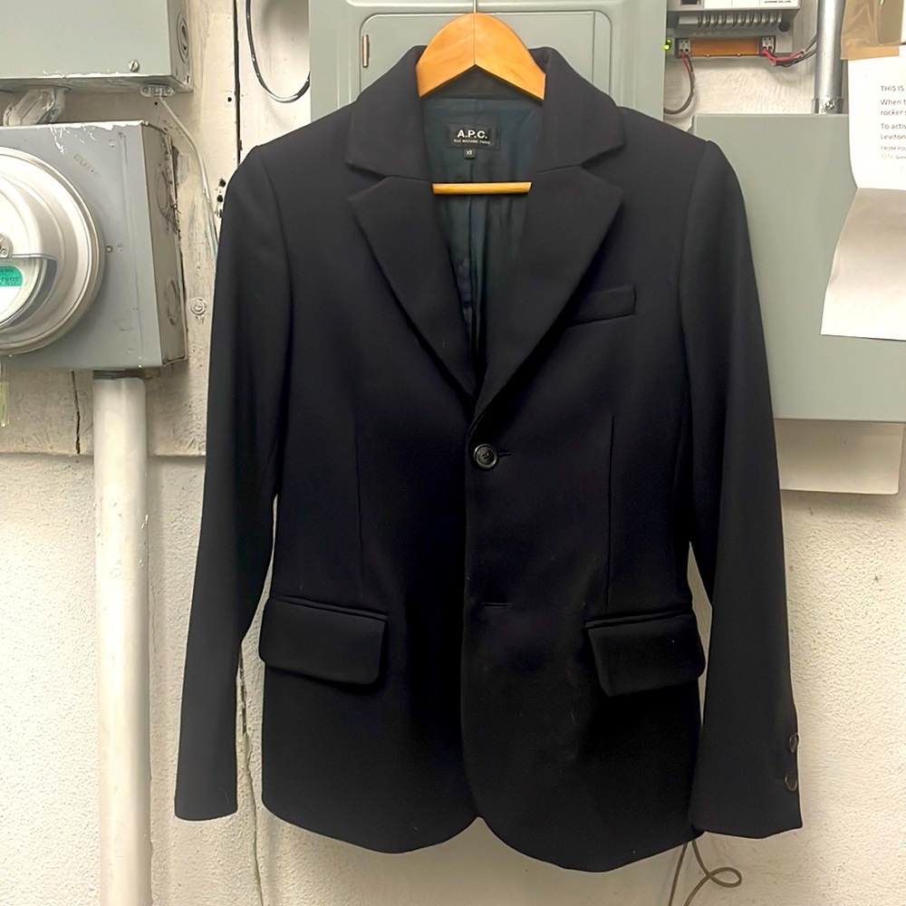 APC navy blazer
